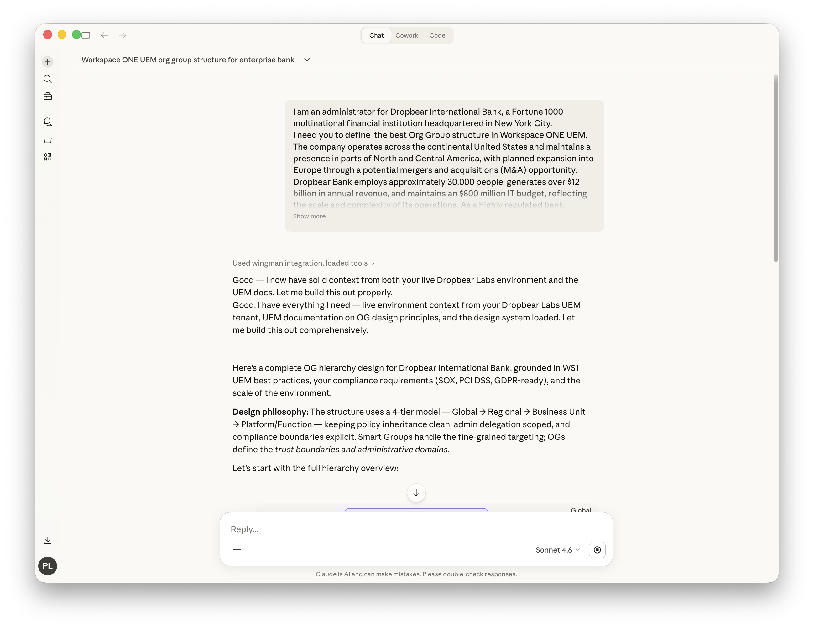 Claude Org Group Prompt